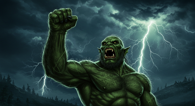 Grendel crushed by God